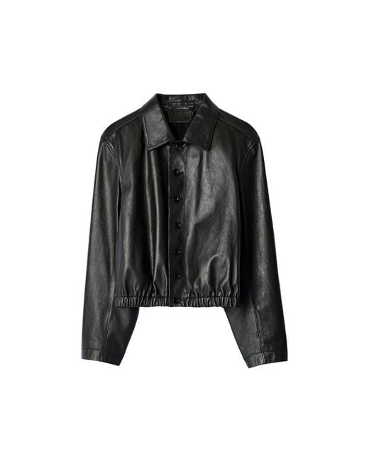 Lemaire Black Soft Leather Blouson