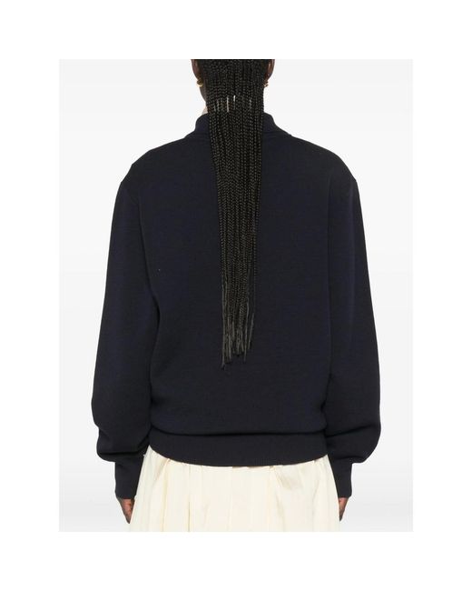 Rohe Black Button-Placket Polo Sweater