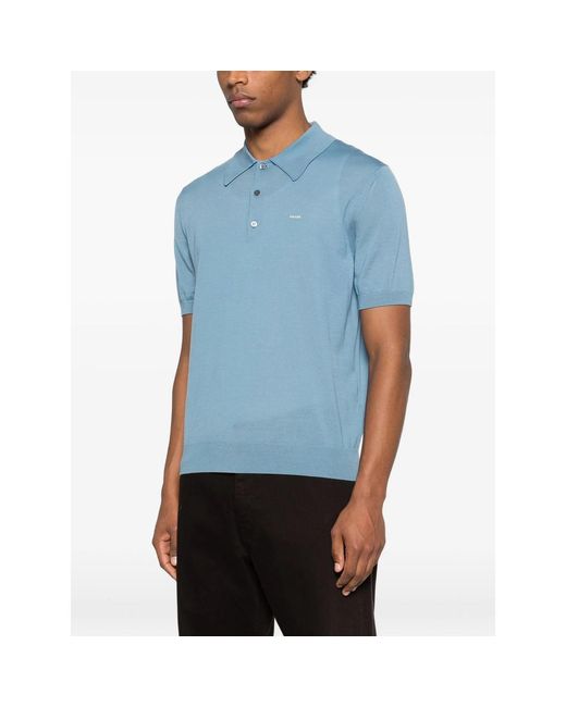 Prada Blue Polo Shirts for men