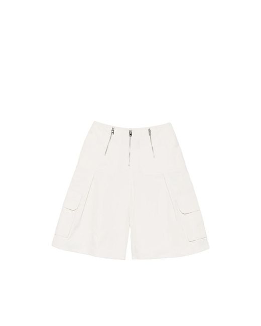 IRO White Cargo Shorts