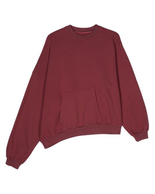 Magliano Red Logo-Print Asymmetric Sweatshirt for men
