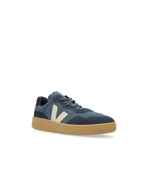Veja Blue V-90 Suede Sneakers for men