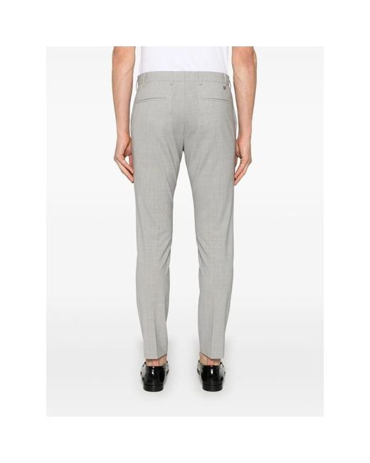 PT Torino Gray Tapered Trousers for men