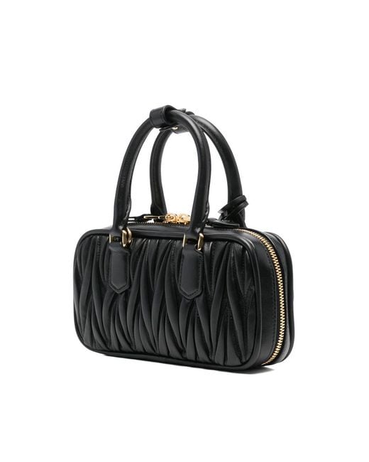 Miu Miu Black Arcadie Tote Bag
