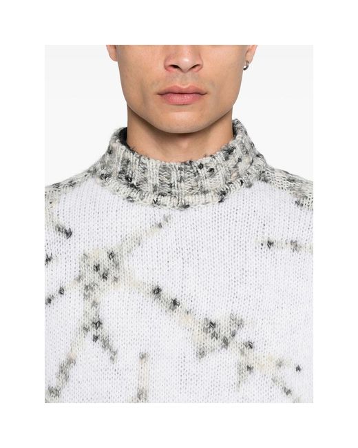 FEDERICO CINA White Grape Sweater for men