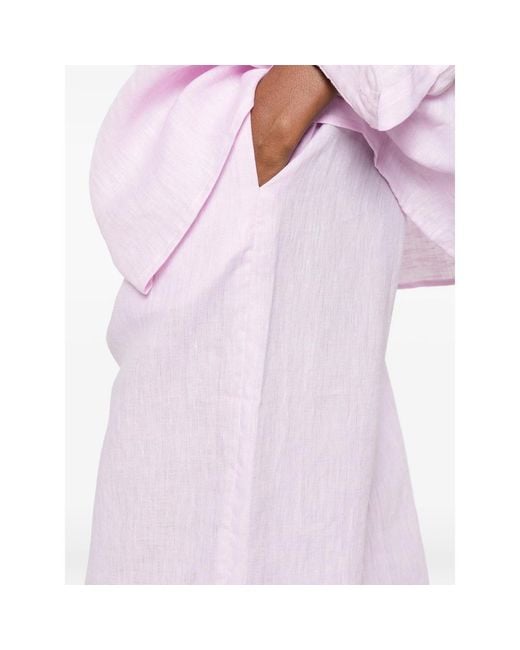 Riviera Pink Elasticated-Waistband Pants
