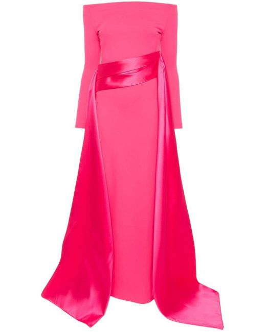Solace London Pink The Irma Maxi Dress