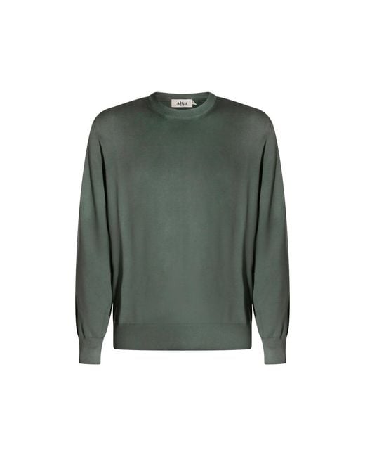 Altea Green Ribbed Sweater for men