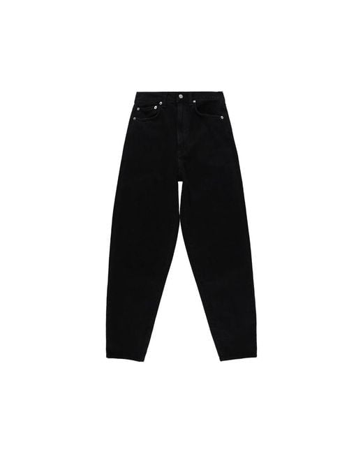 Agolde Black 80's Belt-Loops Jeans