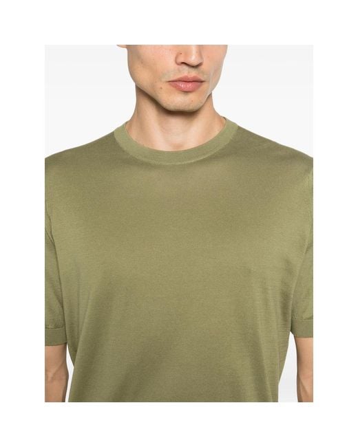 John Smedley Green Kempton Short-Sleeve T-Shirt for men