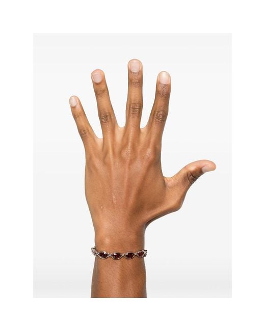 DARKAI Multicolor Anchor Oval Stone Bracelet for men