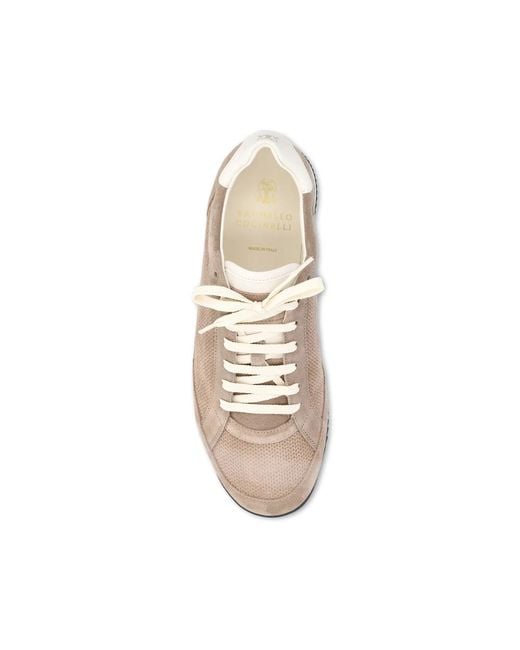 Brunello Cucinelli Natural Neutrals Trainers for men