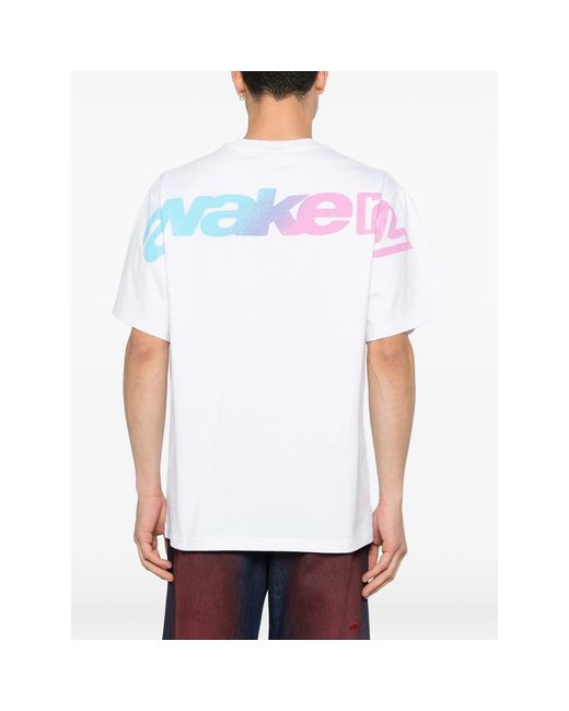 Awake Couture White Gradient Sport T-Shirt for men