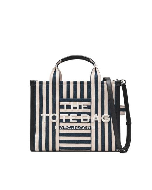 Marc Jacobs Black Striped Tote Bag