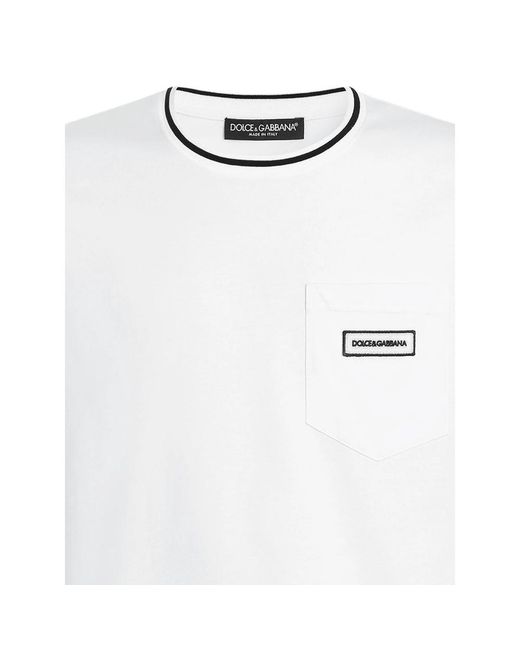 Dolce & Gabbana White Dolce & Gabbana T-Shirts & Vests for men