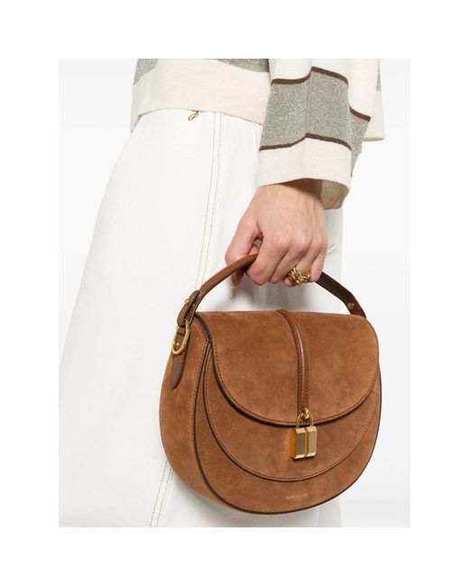 DeMellier London Brown Siena Saddle Cross Body Bag