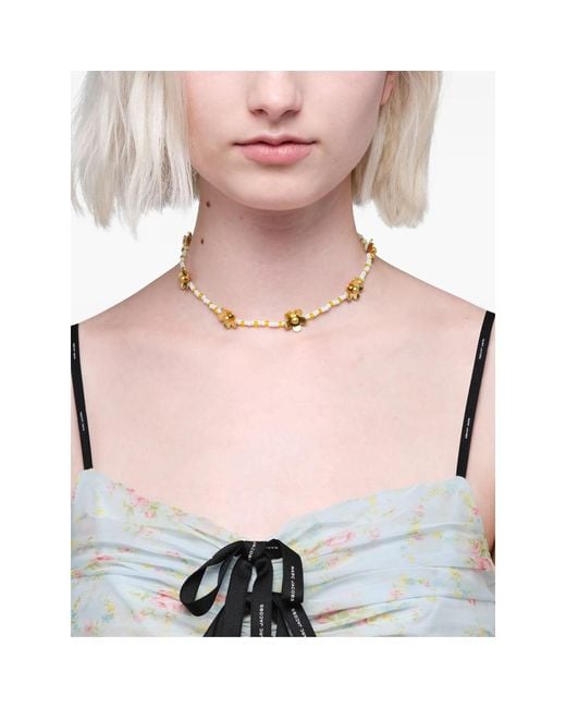 Marc Jacobs Metallic Beaded Necklace