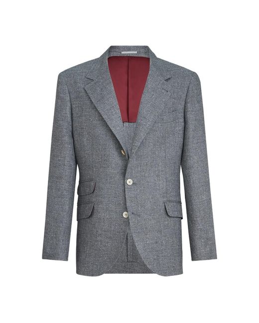Brunello Cucinelli Blue Jackets for men