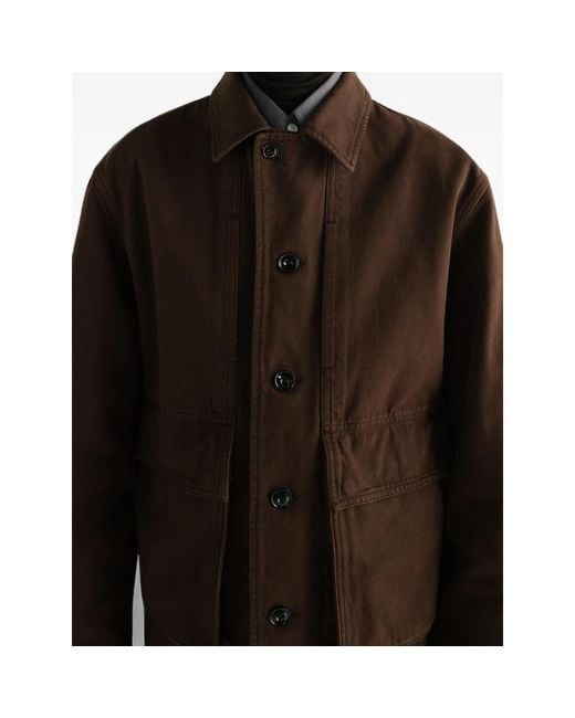 Lemaire Brown Boxy Jacket for men