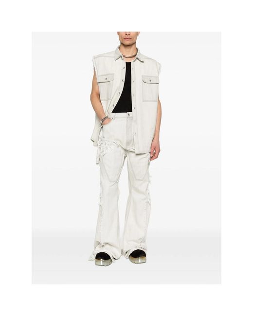Rick Owens White Drkshdw Denim for men
