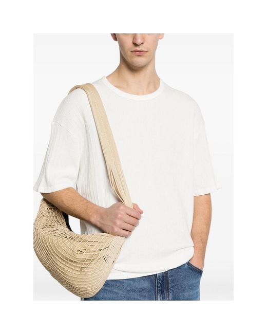 Maison Labiche White Ziem Knitted T-Shirt for men