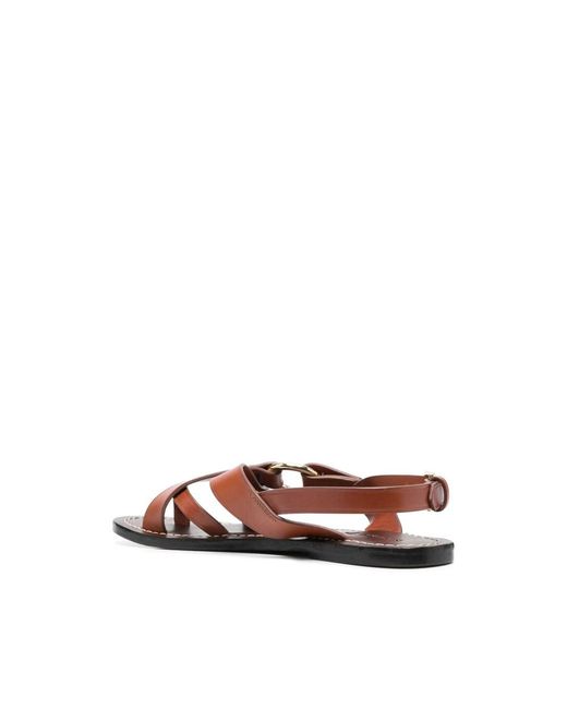 Soeur Brown Florence Flat Sandals