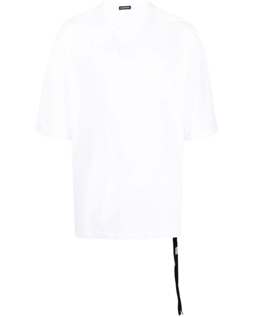 Ann Demeulemeester White Distressed-Effect Oversize T-Shirt for men