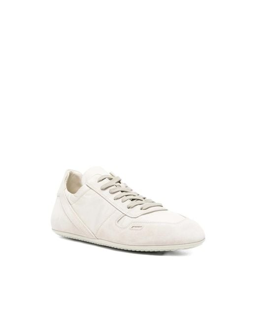 Rick Owens White Neutrals Trainers for men