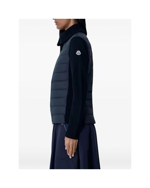 Moncler Blue Outerwears Black