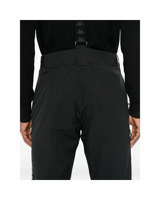 Kappa Black X Patch Trousers for men