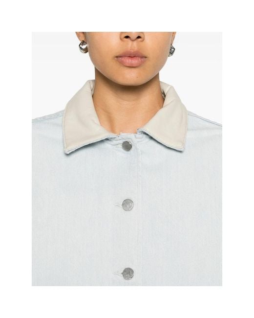 Agolde White Denim Jacket Light