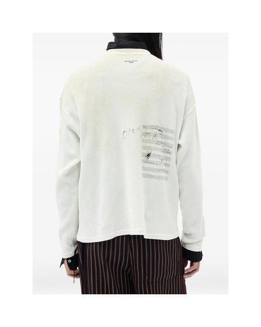 Ann Demeulemeester Gray Emil Long-Sleeve T-Shirt for men