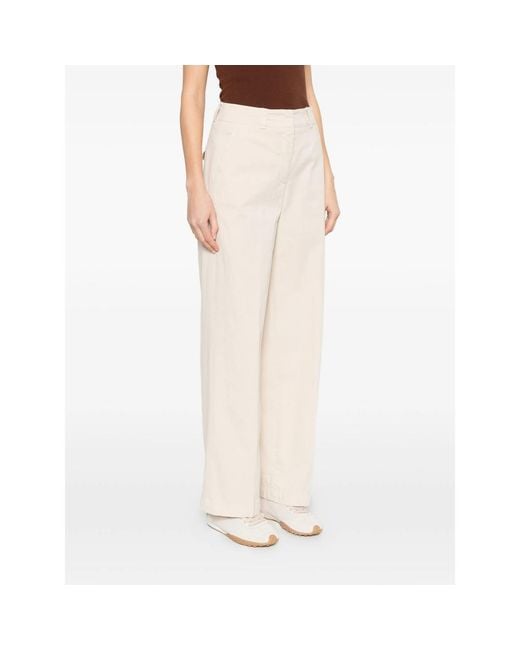 Peserico White Neutrals Trousers
