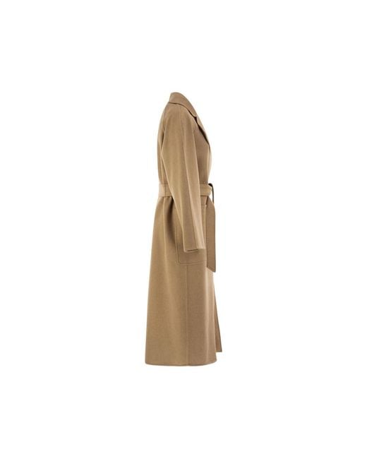 Max Mara Natural Long Camel Robe Coat
