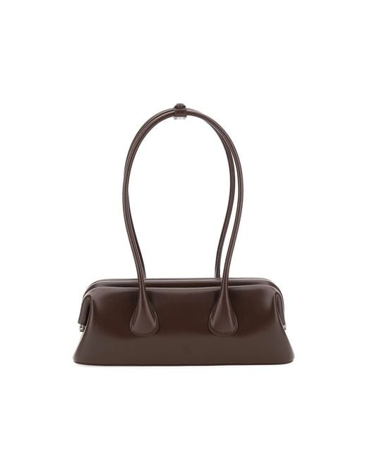 OSOI Brown Leather Shoulder Bag