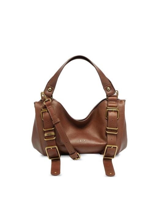 DIESEL Brown D-One-Small Top-Handle Bag
