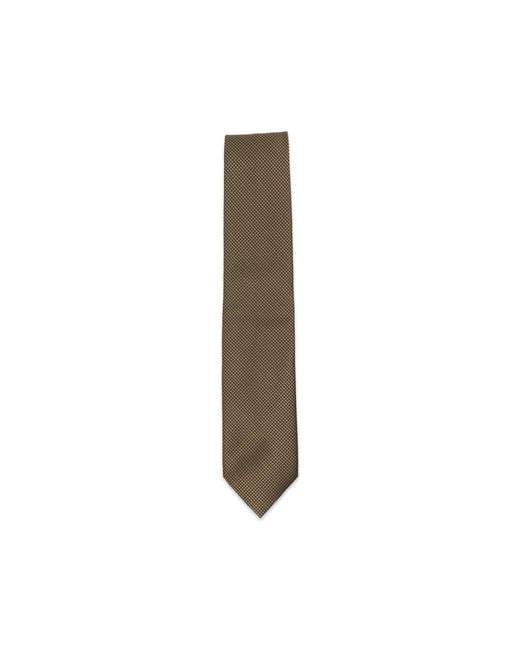 Tom Ford Green Tie Houndstooth Silk for men