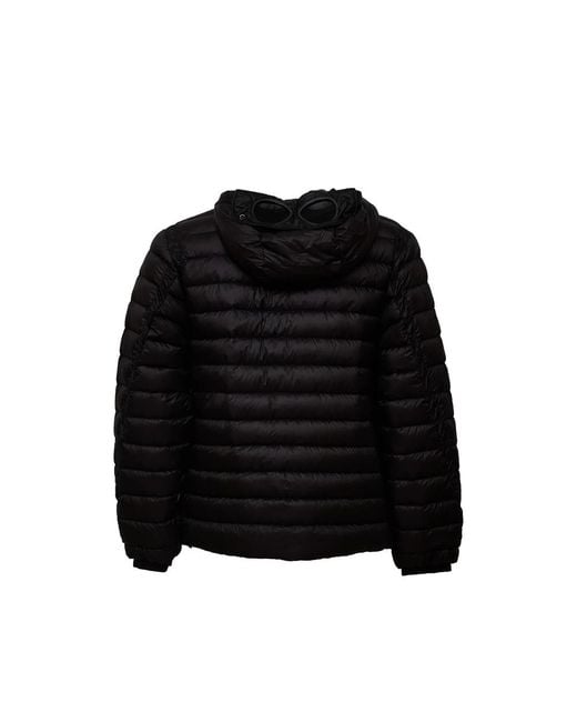 C P Company Black C. P. Company D. D. Shell Goggle Chest Pocket Jacket for men