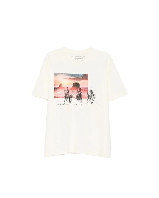 One Of These Days White The Day The Rains Came Graphic-Print T-Shirt for men