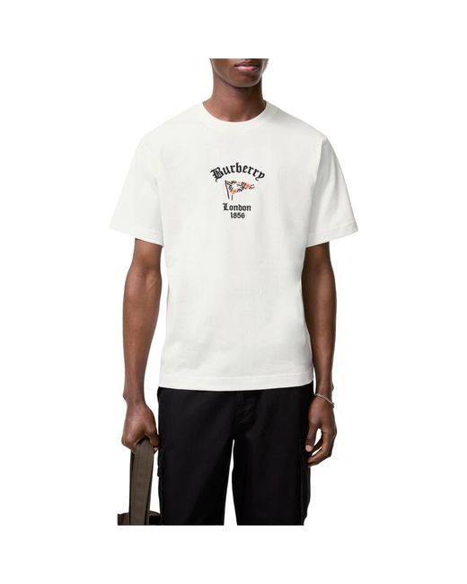 Burberry White Neutrals T-Shirts & Vests for men