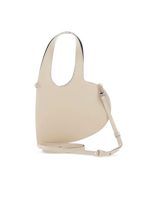 Coperni Natural 'Baby Heart' Heart Shaped Crossbody Bag With Adjustable And Removable Shoulder Strap