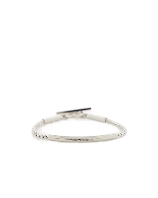 Saint Laurent Metallic Bracelets for men