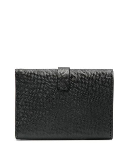 A.P.C. Black Tri-fold Leather Wallet