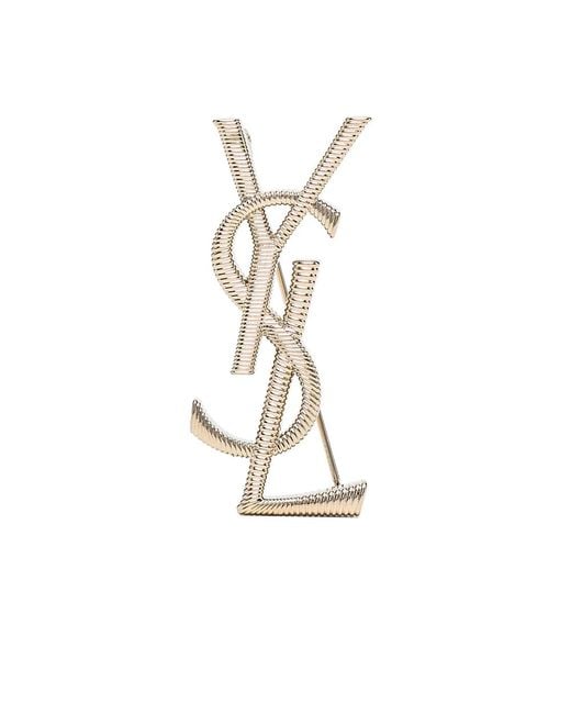 Saint Laurent Metallic Brooches & Pins