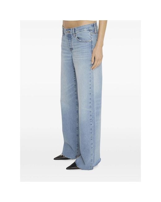 FRAME Blue The Wide-Leg Jeans