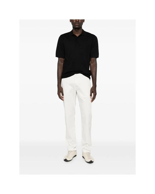 Samsøe & Samsøe Black Buttoned Polo Shirt for men