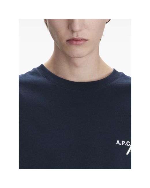 A.p.c. X Frgmt Blue A. P.C. X Frgmt Short-Sleeve T-Shirt for men