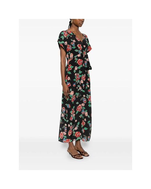 Rixo Black Wrap Dresses