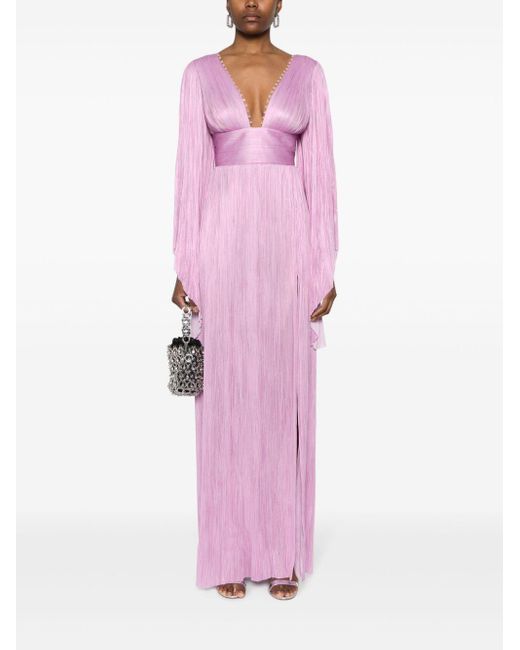 Maria Lucia Hohan Pink Harlow Pleated Gown