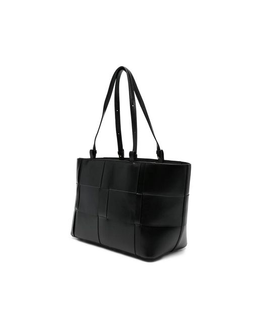 DeMellier London Black Florence Woven Tote Bag